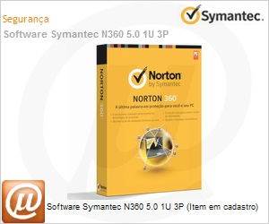 N3605.01U3PUPG - Software Symantec N360 5.0 1U 3P (Item em cadastro)