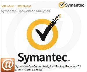 Q4MQXZZ0-ER1ES - Symantec OpsCenter Analytics (Backup Reporter) 7.1 XPlat 1 Client Renewal 