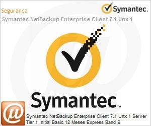 UN6XU1Z0-BI1ES - Symantec NetBackup Enterprise Client 7.1 Unx 1 Server Tier 1 Initial Basic 12 Meses Express Band S 
