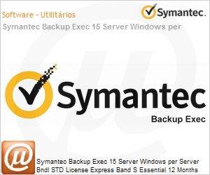 XSENWZZ0-EI1ES - Symantec Backup Exec 15 Server Windows per Server Bndl STD License Express Band S Essential 12 Months 
