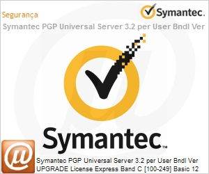 Y7PFOZU0-BI1ED - Symantec PGP Universal Server 3.2 per User Bndl Ver UPGRADE License Express Band C [100-249] Basic 12 Meses 