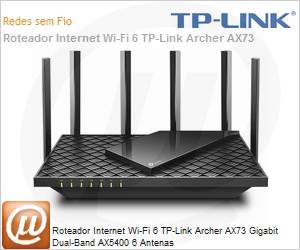 ArcherAX73 - Roteador Internet Wi-Fi 6 TP-Link Archer AX73 Gigabit Dual-Band AX5400 6 Antenas