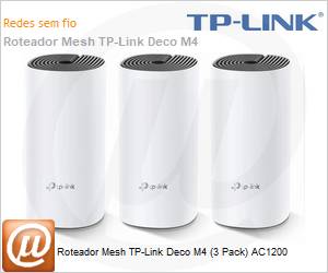 Deco-M4 - Roteador Mesh TP-Link Deco M4 (3 Pack) AC1200 
