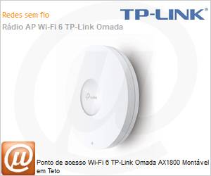 EAP610 - Ponto de acesso Wi-Fi 6 TP-Link Omada AX1800 Montvel em Teto 