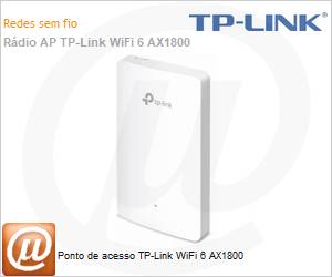 EAP615-Wall - Ponto de acesso Wi-Fi 6 TP-Link EAP615-Wall AX1800 Montvel em parede 