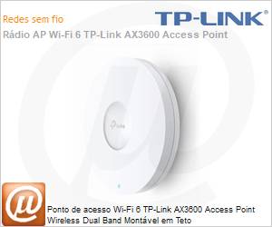 EAP660HD - Ponto de acesso Wi-Fi 6 TP-Link AX3600 Access Point Wireless Dual Band Montável em Teto 