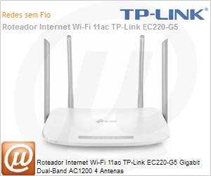 EC220-G5 - Roteador Internet Wi-Fi 11ac TP-Link EC220-G5 Gigabit Dual-Band AC1200 4 Antenas