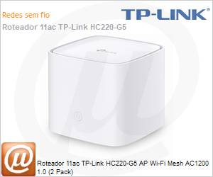 HC220-G5-2-PACK - Roteador 11ac TP-Link HC220-G5 AP Wi-Fi Mesh AC1200 1.0 (2 Pack)