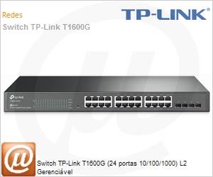 T1600G-28TS - Switch TP-Link T1600G (24 portas 10/100/1000) L2 Gerencivel