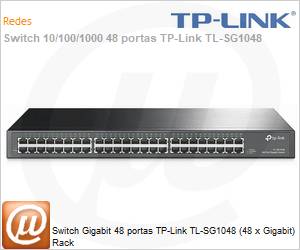 TL-SG1048 - Switch Gigabit 48 portas TP-Link TL-SG1048 (48 x Gigabit) Rack 