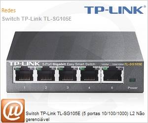 TL-SG105E - Switch TP-Link TL-SG105E (5 portas 10/100/1000) L2 No gerencivel