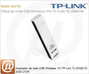 TL-WN821N - Adaptador de rede USB Wi-Fi 11n TP-Link TL-WN821N 300M 2T2R