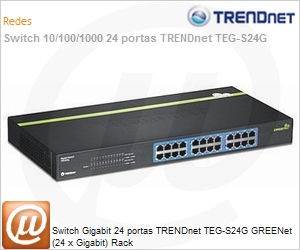 TEG-S24G - Switch Gigabit 24 portas TRENDnet TEG-S24G GREENet (24 x Gigabit) Rack
