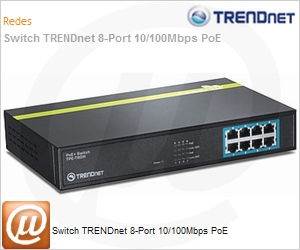 TPE-T80H - Switch TRENDnet 8-Port 10/100Mbps PoE