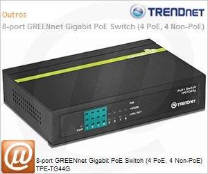 TPE-TG44G - 8-port GREENnet Gigabit PoE Switch (4 PoE, 4 Non-PoE) TPE-TG44G