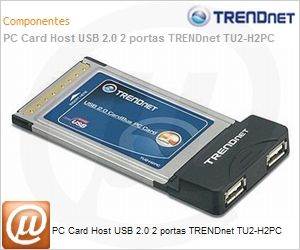 TU2-H2PC - PC Card Host USB 2.0 2 portas TRENDnet TU2-H2PC