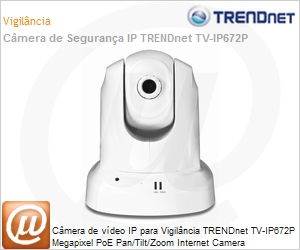 TV-IP672P - Cmera de vdeo IP para Vigilncia TRENDnet TV-IP672P Megapixel PoE Pan/Tilt/Zoom Internet Camera