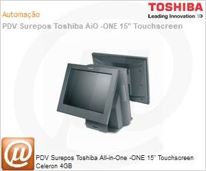 4852-570 - PDV SurePOS ToshibaAll-in-One -ONE 15" Touchscreen Celeron 4GB