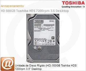 HDKPC01A0A02-S - Unidade de Disco Rgido (HD) 500GB Toshiba HDS 7200rpm 3.5" Desktop