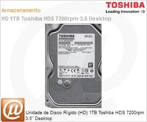 HDKPC03A0A02-S - Unidade de Disco Rgido (HD) 1TB Toshiba HDS 7200rpm 3.5" Desktop