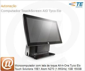 E255263 - Desktop-PC com tela de toque All-in-One Tyco Elo Touch Solutions 15E1 Atom N270 (1.66GHz) 1GB 160GB 15" USB [x4] Serial [x2] VGA [x2] Rede