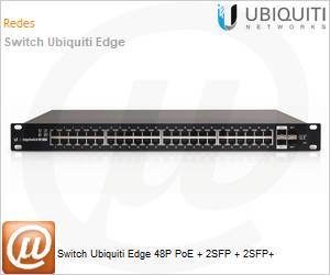 ES-48-500W - Switch PoE 52 portas Ubiquiti Edge 48P PoE + 2SFP + 2SFP+