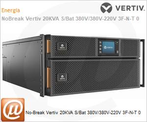 1201801 - No-Break Vertiv 20KVA S/Bat 380V/380V-220V 3F-N-T 0