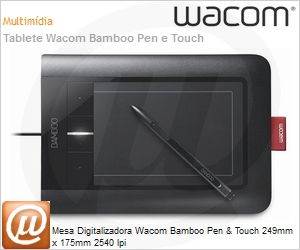 CTH460L - Mesa Digitalizadora Wacom Bamboo Pen & Touch 249mm x 175mm 2540 lpi