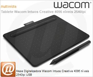 CTL4100 - Mesa Digitalizadora Wacom Intuos Creative 4096 nveis 2540lpi USB