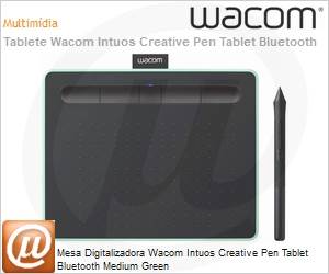 CTL6100WLE0 - Mesa Digitalizadora Wacom Intuos Creative Pen Tablet Bluetooth Medium Green