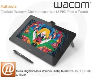 DTH1320K1 - Mesa Digitalizadora Wacom Cintiq Interativo 13 FHD Pen & Touch