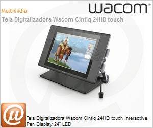 DTH2400 - Tela Digitalizadora Wacom Cintiq 24HD touch Interactive Pen Display 24" LED