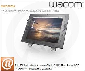 DTK2100 - Tela Digitalizadora Wacom Cintiq 21UX Flat Panel LCD Display 21" (407mm x 257mm)