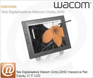 DTK2200 - Tela Digitalizadora Wacom Cintiq 22HD Interactive Pen Display 21.5" LCD