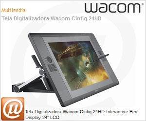 DTK2400 - Tela Digitalizadora Wacom Cintiq 24HD Interactive Pen Display 24" LCD