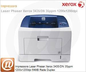 Xerox - 3435-DNNO - Impressora Laser Phaser Xerox 3435/DN 35ppm ...