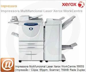 450A90040 - Impressora Multifuncional Laser Xerox WorkCentre 5665S (Impresso / Cpia: 65ppm; Scanner) 768MB Rede Duplex HD