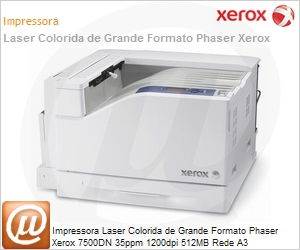 7500-MO-NO - Impressora Laser Colorida de Grande Formato Phaser Xerox 7500DN 35ppm 1200dpi 512MB Rede A3 (Partnumber alternativo 100S12888)