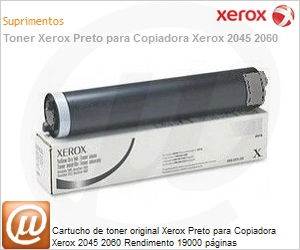 006R00975 - Cartucho de toner original Xerox Preto para Copiadora Xerox 2045 2060 Rendimento 19000 pginas