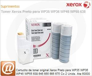006R01046-NO - Cartucho de toner original Xerox Preto para WP35 WP36 WP45 WP55 638 645 655 665 675 Cx 2 Unids. Ate 60000 pginas