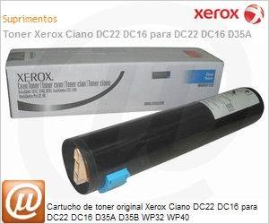006R01123-NO - Cartucho de toner original Xerox Ciano DC22 DC16 para DC22 DC16 D35A D35B WP32 WP40