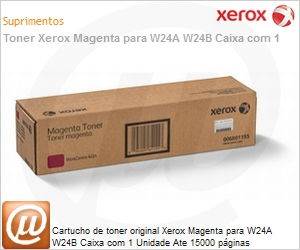 006R01155-NO - Cartucho de toner original Xerox Magenta para W24A W24B Caixa com 1 Unidade Ate 15000 pginas
