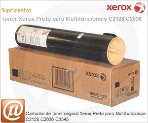 006R01175-NO - Cartucho de toner original Xerox Preto para Multifuncionais C2128 C2636 C3545