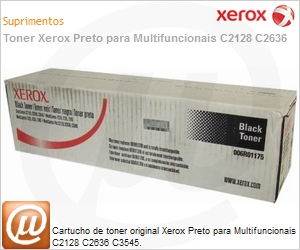 006R01175NO - Cartucho de toner original Xerox Preto para Multifuncionais C2128 C2636 C3545.