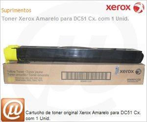 006R01220-NO - Cartucho de toner original Xerox Amarelo para DC51 Cx. com 1 Unid.