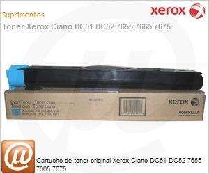 006R01222NO - Cartucho de toner original Xerox Ciano DC51 DC52 7655 7665 7675