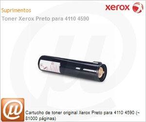 006R01237NO - Cartucho de toner original Xerox Preto para 4110 4590 (~ 81000 pginas)