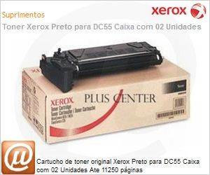 006R01247-NO - Cartucho de toner original Xerox Preto para DC55 Caixa com 02 Unidades Ate 11250 pginas