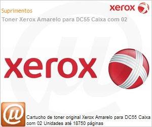 006R01250NO - Cartucho de toner original Xerox Amarelo para DC55 Caixa com 02 Unidades at 18750 pginas