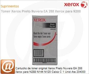 006R01261-NO - Cartucho de toner original Xerox Preto Nuvera EA 288 Xerox para N288 N144 N120 Caixa C 1 Unid Ate 204000
